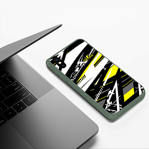Чехол iPhone XS Max матовый Counter-Strike / 3D-Темно-зеленый – фото 3