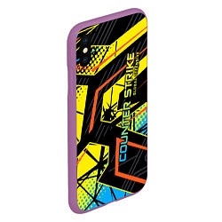Чехол iPhone XS Max матовый Counter-Strike, цвет: 3D-фиолетовый — фото 2