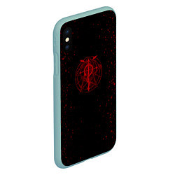 Чехол iPhone XS Max матовый Стальной алхимик, цвет: 3D-мятный — фото 2