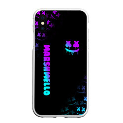 Чехол iPhone XS Max матовый MARSHMELLO, цвет: 3D-белый