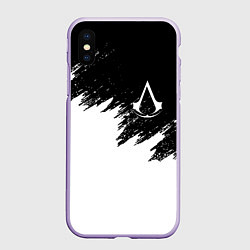 Чехол iPhone XS Max матовый ASSASSINS CREED, цвет: 3D-светло-сиреневый