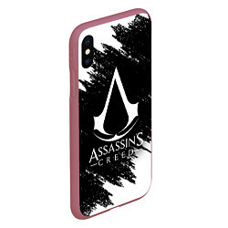 Чехол iPhone XS Max матовый ASSASSINS CREED, цвет: 3D-малиновый — фото 2