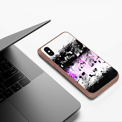 Чехол iPhone XS Max матовый THREE DAYS GRACE / 3D-Коричневый – фото 3