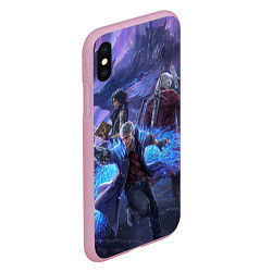 Чехол iPhone XS Max матовый DEVIL MAY CRY, цвет: 3D-розовый — фото 2