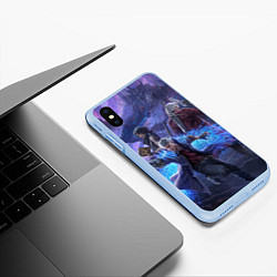 Чехол iPhone XS Max матовый DEVIL MAY CRY, цвет: 3D-голубой — фото 2