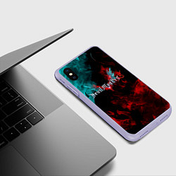 Чехол iPhone XS Max матовый DEVIL MAY CRY, цвет: 3D-светло-сиреневый — фото 2