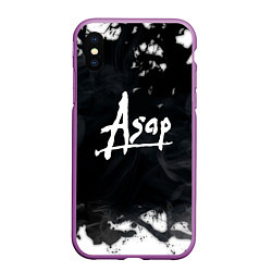 Чехол iPhone XS Max матовый ASAP ROCKY, цвет: 3D-фиолетовый