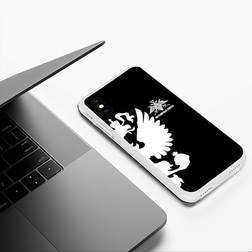 Чехол iPhone XS Max матовый Пограничные Войска / 3D-Белый – фото 3