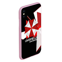 Чехол iPhone XS Max матовый UMBRELLA CORP, цвет: 3D-розовый — фото 2