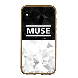 Чехол iPhone XS Max матовый Muse, цвет: 3D-коричневый