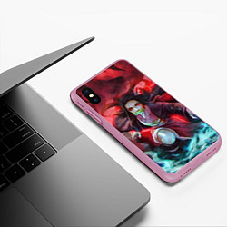 Чехол iPhone XS Max матовый KIMETSU NO YAIBA, цвет: 3D-розовый — фото 2