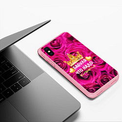 Чехол iPhone XS Max матовый Бабушке, цвет: 3D-баблгам — фото 2