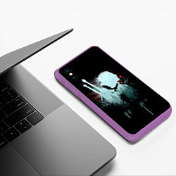 Чехол iPhone XS Max матовый ВЕДЬМАК, цвет: 3D-фиолетовый — фото 2