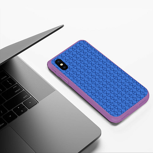 Чехол iPhone XS Max матовый Конь БоДжек Свитер / 3D-Фиолетовый – фото 3