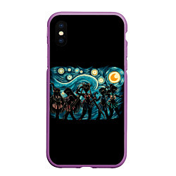 Чехол iPhone XS Max матовый Sailor Moon, цвет: 3D-фиолетовый