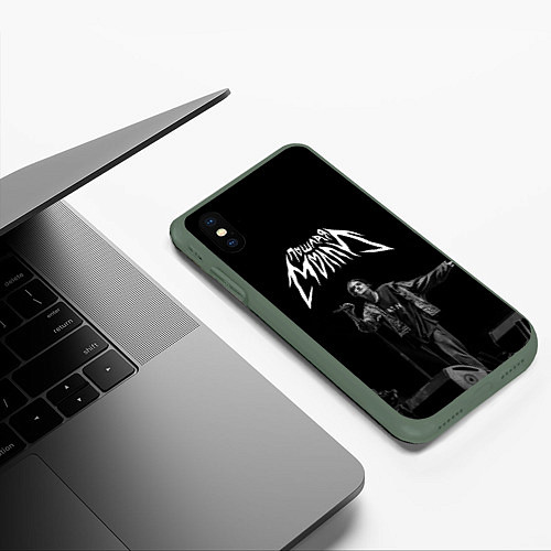 Чехол iPhone XS Max матовый ПОШЛАЯ МОЛЛИ / 3D-Темно-зеленый – фото 3