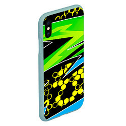 Чехол iPhone XS Max матовый Bona Fide, цвет: 3D-мятный — фото 2