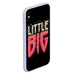 Чехол iPhone XS Max матовый Little Big, цвет: 3D-светло-сиреневый — фото 2