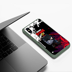 Чехол iPhone XS Max матовый Brawl Stars, цвет: 3D-темно-зеленый — фото 2