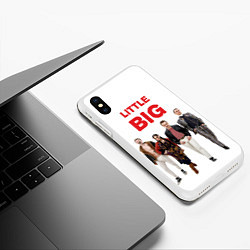 Чехол iPhone XS Max матовый Little Big, цвет: 3D-белый — фото 2