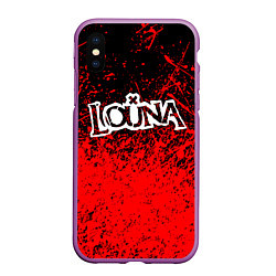 Чехол iPhone XS Max матовый Louna, цвет: 3D-фиолетовый