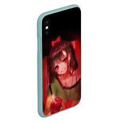 Чехол iPhone XS Max матовый UNDERTALE, цвет: 3D-мятный — фото 2