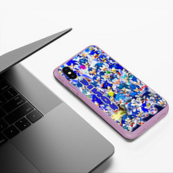 Чехол iPhone XS Max матовый Sonik, цвет: 3D-сиреневый — фото 2