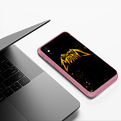 Чехол iPhone XS Max матовый Пошлая Молли, цвет: 3D-малиновый — фото 2
