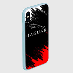 Чехол iPhone XS Max матовый Jaguar, цвет: 3D-голубой — фото 2