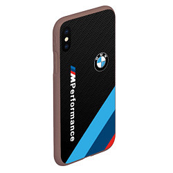 Чехол iPhone XS Max матовый BMW M PERFORMANCE, цвет: 3D-коричневый — фото 2