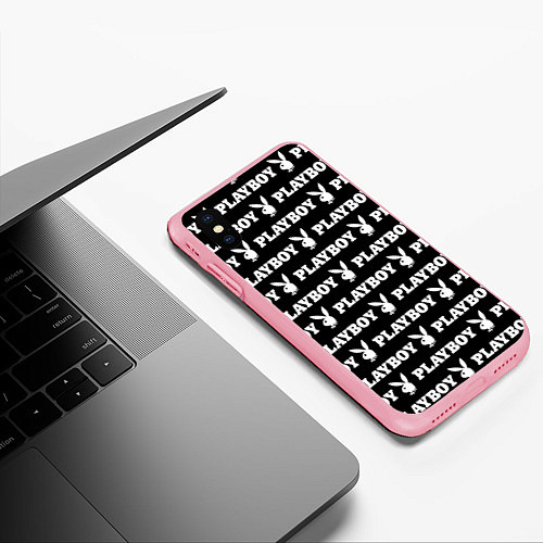 Чехол iPhone XS Max матовый PLAYBOY / 3D-Баблгам – фото 3