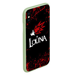 Чехол iPhone XS Max матовый Louna, цвет: 3D-салатовый — фото 2