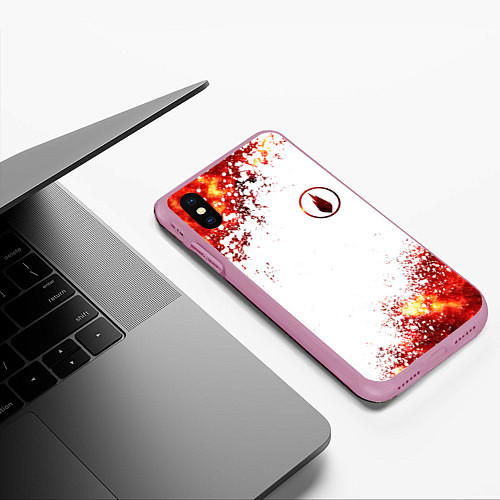 Чехол iPhone XS Max матовый Thousand Foot Krutch / 3D-Розовый – фото 3