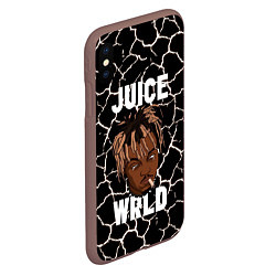 Чехол iPhone XS Max матовый Juice WRLD, цвет: 3D-коричневый — фото 2