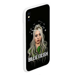 Чехол iPhone XS Max матовый BILLIE EILISH, цвет: 3D-белый — фото 2