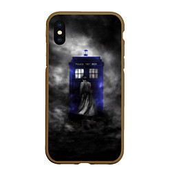 Чехол iPhone XS Max матовый THE DOCTOR, цвет: 3D-коричневый