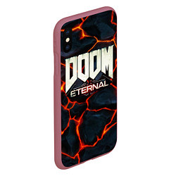 Чехол iPhone XS Max матовый DOOM: ETERNAL, цвет: 3D-малиновый — фото 2