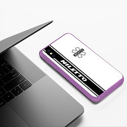 Чехол iPhone XS Max матовый NILETTO, цвет: 3D-фиолетовый — фото 2