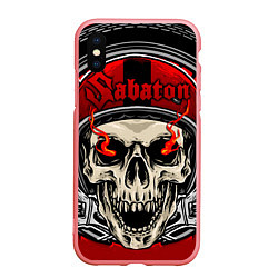 Чехол iPhone XS Max матовый SABATON, цвет: 3D-баблгам