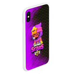 Чехол iPhone XS Max матовый Brawl Stars Sandy, цвет: 3D-белый — фото 2