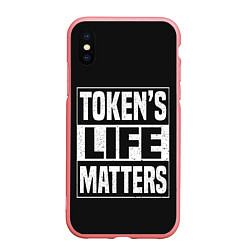 Чехол iPhone XS Max матовый TOKENS LIFE MATTERS, цвет: 3D-баблгам