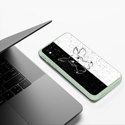 Чехол iPhone XS Max матовый ПИКАЧУ, цвет: 3D-салатовый — фото 2