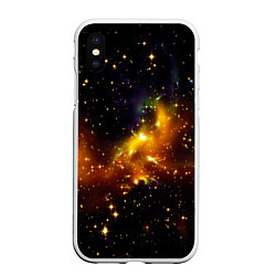 Чехол iPhone XS Max матовый STARS, цвет: 3D-белый