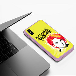 Чехол iPhone XS Max матовый My Chemical Romance, цвет: 3D-сиреневый — фото 2