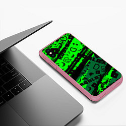 Чехол iPhone XS Max матовый Roblox, цвет: 3D-малиновый — фото 2