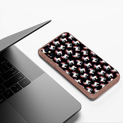 Чехол iPhone XS Max матовый Единороги, цвет: 3D-коричневый — фото 2