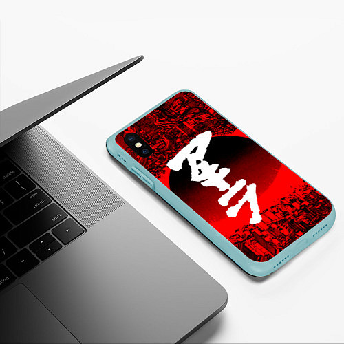 Чехол iPhone XS Max матовый AKIRA / 3D-Мятный – фото 3