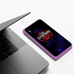 Чехол iPhone XS Max матовый Offspring, цвет: 3D-фиолетовый — фото 2