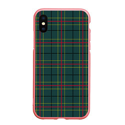 Чехол iPhone XS Max матовый Шотландка, цвет: 3D-баблгам