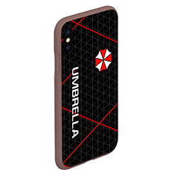 Чехол iPhone XS Max матовый UMBRELLA CORP, цвет: 3D-коричневый — фото 2